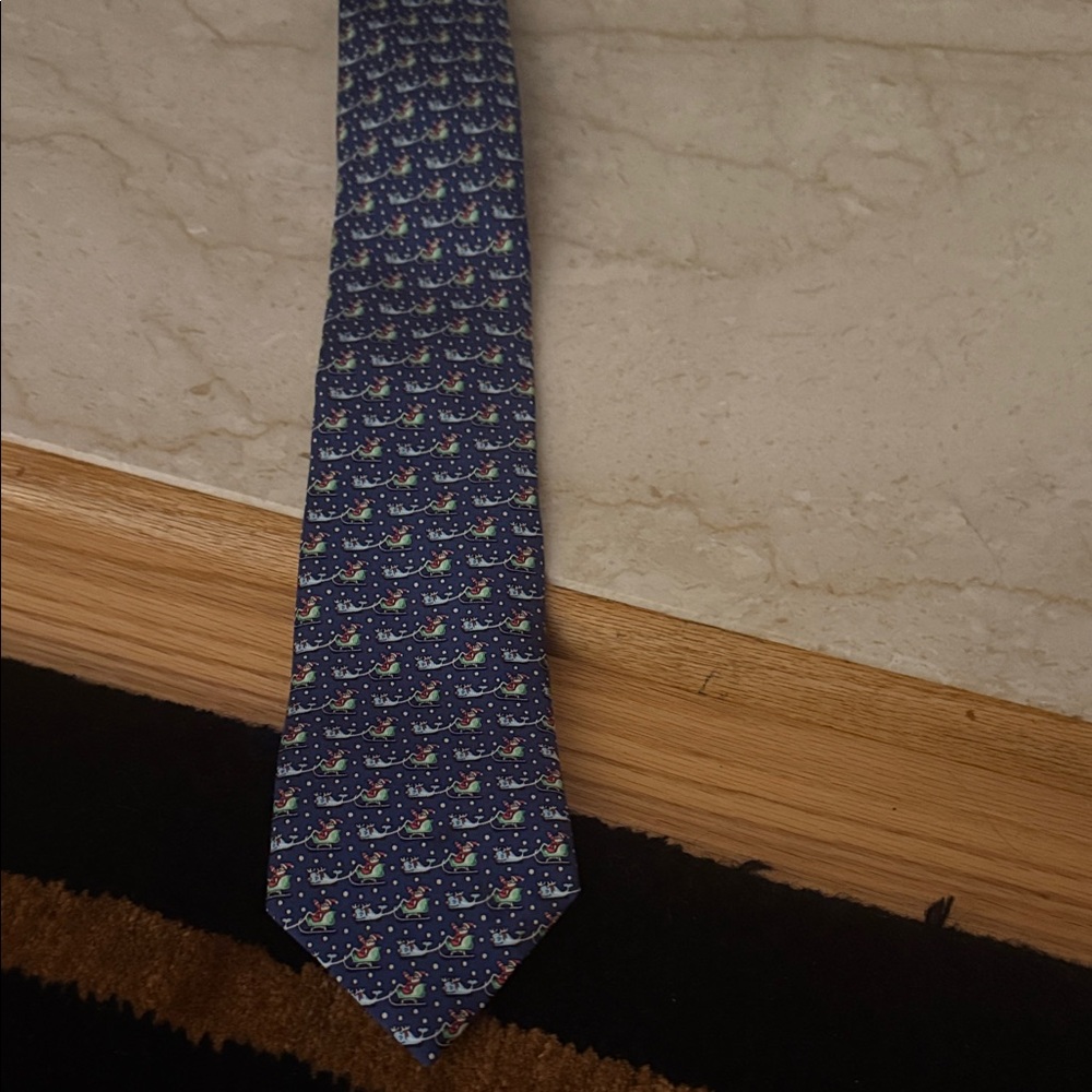 Boys Blue  Patterned Christmas Tie